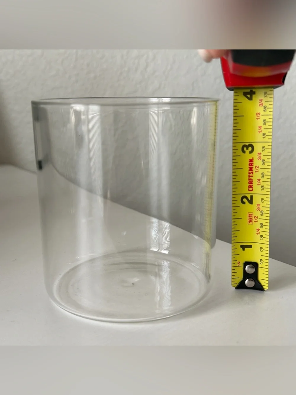 14 oz Cylinder Glass Jar (No Lid) Storage Container Pencil Pen Holder